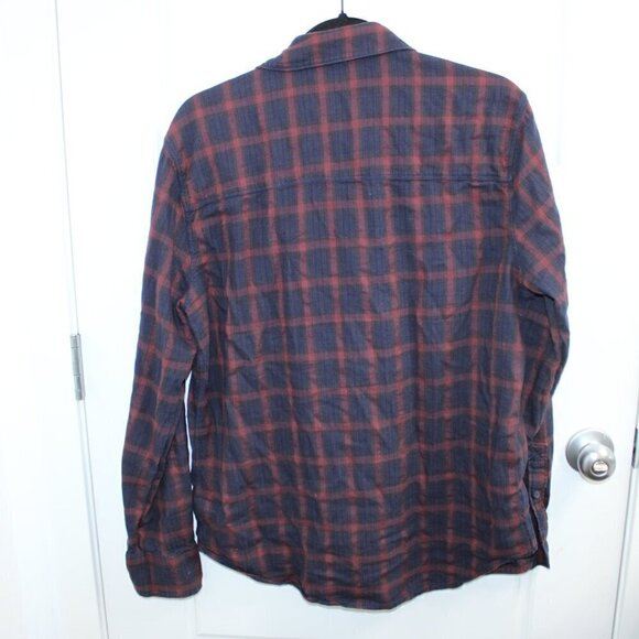 Paige Denim Plaid Button Down Long Sleeve Shirt Size Large - Picture 4 of 4